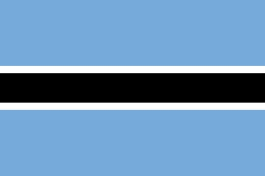 标准版博茨瓦纳国旗图片素材