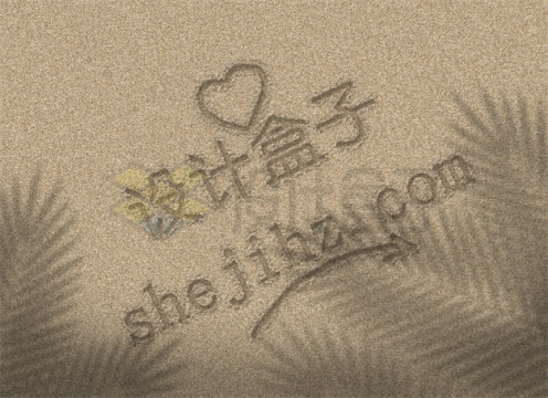 沙滩沙地上的手写沙子文字样机模板7611418PSD免抠图片素材
