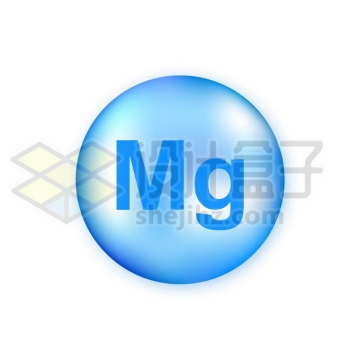 蓝色圆球镁离子镁元素人体微量元素8997585矢量图片免抠素材免费下载