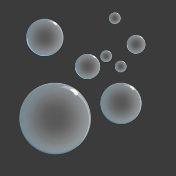 彩色七彩的气泡水泡肥皂泡吹泡泡7451421免抠图片素材