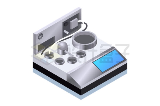 2.5D风格一款自动洗板机生物化学实验仪器5636320矢量图片免抠素材
