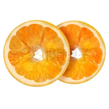 切片的橙子美味水果4063752矢量图片免抠素材
