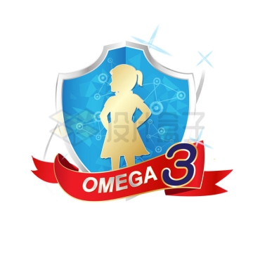 OMEGA3欧米伽3儿童保健品广告设计4443626矢量图片免抠素材