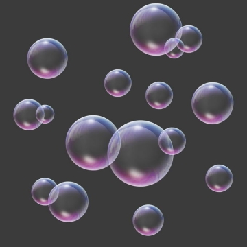 彩色七彩的气泡水泡肥皂泡吹泡泡5223875免抠图片素材