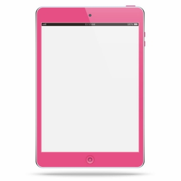 粉色边框的苹果iPad平板电脑png图片免抠矢量素材