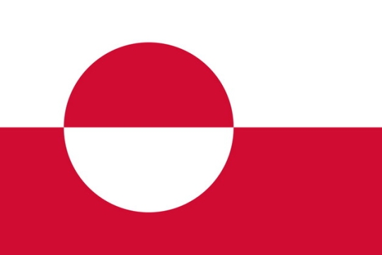 标准版格陵兰国旗图片素材