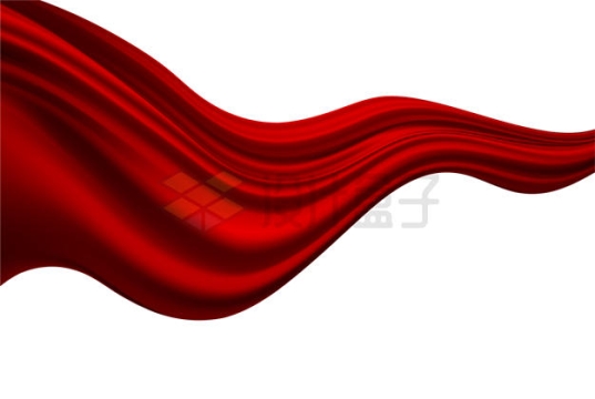 红色绸缎装饰2087539矢量图片免抠素材
