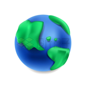 3D立体风格卡通地球9706681矢量图片免抠素材