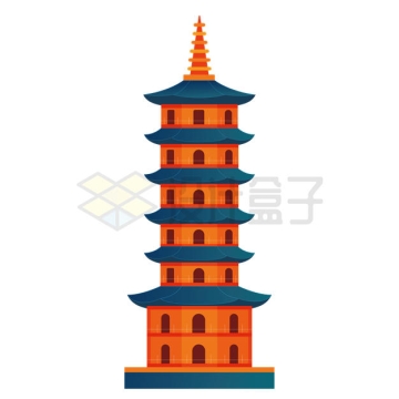 中国风宝塔建筑物1758301矢量图片免抠素材