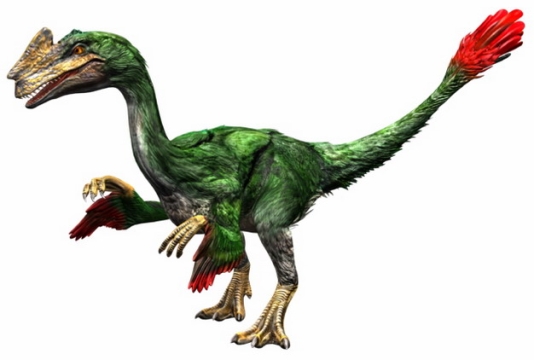 绿色窃蛋龙肉食性恐龙791381png免抠图片素材