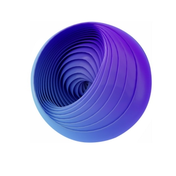 创意紫色抽象扭曲圆球图案668706png图片素材