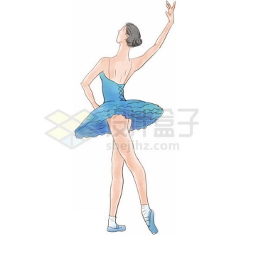 优雅的芭蕾舞演员插画5525763免抠图片素材