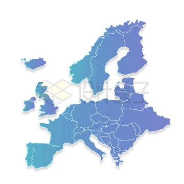 欧盟欧洲地图图案6504001矢量图片免抠素材