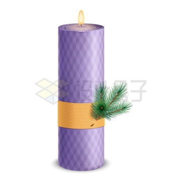 紫色的香薰蜡烛1755949矢量图片免抠素材