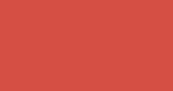 赤丹色RGB颜色代码#d64f44高清4K纯色背景图片素材