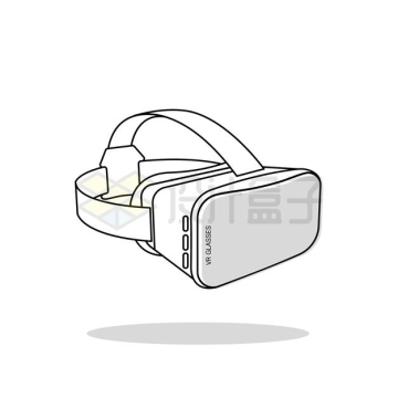 线条风格VR眼镜装置3295940矢量图片免抠素材