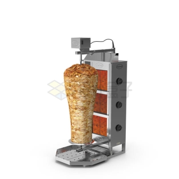 一款土耳其烤肉的机器侧前方3D模型8484949PSD免抠图片素材