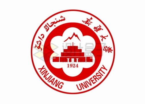  Xinjiang University logo logo png picture material