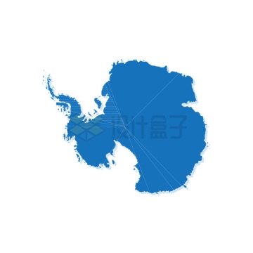 蓝色南极洲地图在各国声索领土划分5546866矢量图片免抠素材