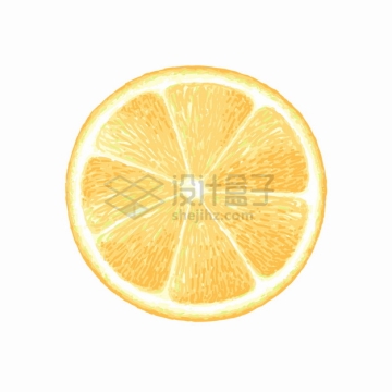 切开的橙子横切图美味水果png图片素材