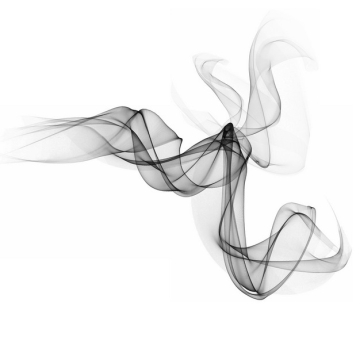 一股缥缈的黑烟浓烟烟雾效果890029png图片素材