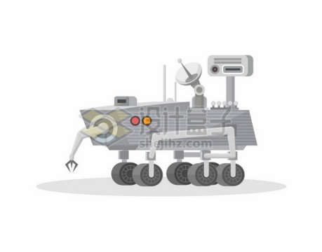 扁平化风格卡通索杰纳号火星探测车9998032矢量图片免抠素材