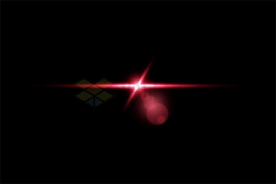 红色光斑光芒星芒发光效果7692552PSD免抠图片素材