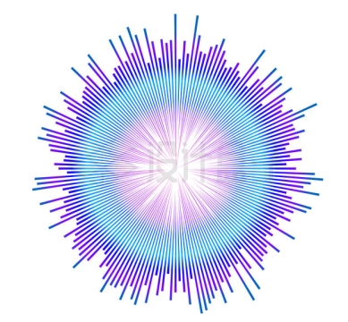蓝紫色渐变色放射线抽象图案装饰4589697矢量图片免抠素材