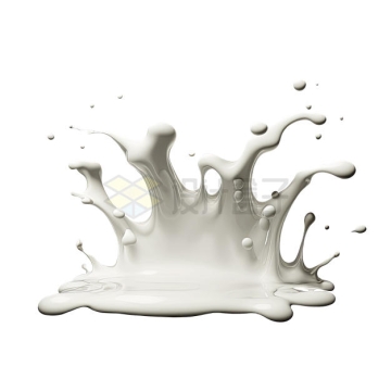 飞溅起来的牛奶液体效果6543866PSD免抠图片素材