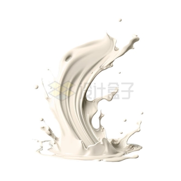 飞溅起来的牛奶液体效果8875903PSD免抠图片素材
