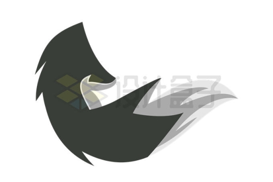 一只抽象狐狸logo设计方案9743903矢量图片免抠素材
