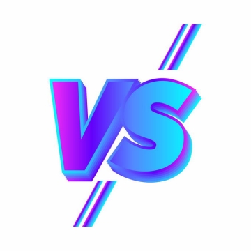 蓝紫色渐变色VS体育游戏比赛比分艺术字6057464矢量图片素材
