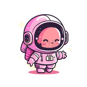 超可爱的粉色宇航员4905968矢量图片免抠素材