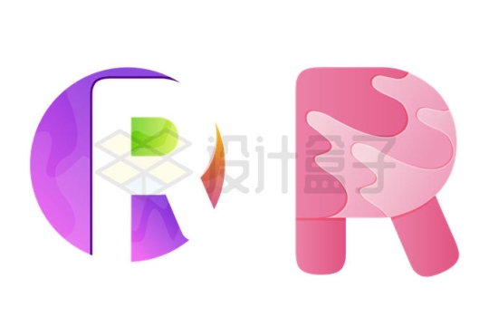 2款大写字母R组成的logo设计方案8158515矢量图片免抠素材