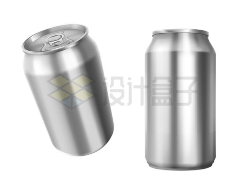 2个不同角度的易拉罐铝罐金属罐子5826313矢量图片免抠素材