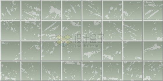 斑驳的绿色方块方格瓷砖贴图641533png矢量图片素材