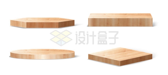 4款木质平台产品展台5167700矢量图片免抠素材