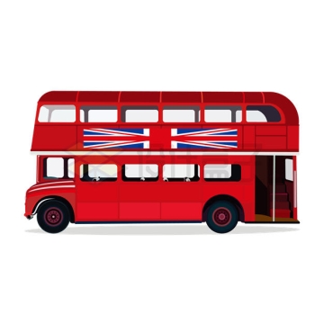 英国伦敦的红色双层巴士大巴车8624282矢量图片免抠素材