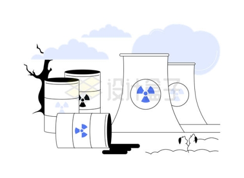 日本核废水排海事件插画4675915矢量图片免抠素材