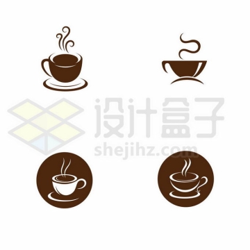 4款咖啡logo标志设计案例5147526矢量图片免抠素材