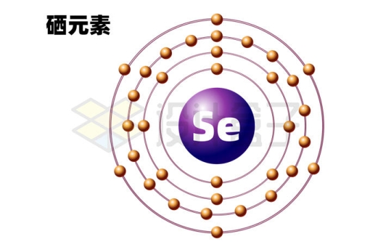 硒元素（Se）硒原子结构示意图模型8578613矢量图片免抠素材