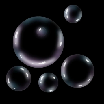 五颜六色的彩色气泡水泡肥皂泡吹泡泡1439241免抠图片素材