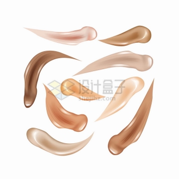  Various foundation concealer, brush strokes, png picture materials, 2020040904