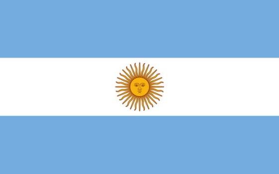 标准版阿根廷国旗图片素材