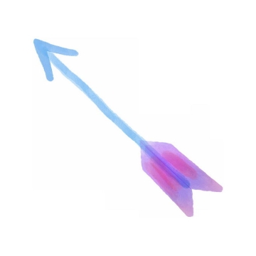 蓝色紫色风格的方向箭头水彩插画5556204矢量图片免抠素材免费下载