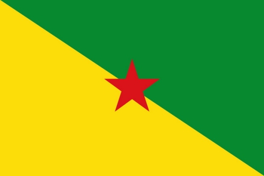 标准版法属圭亚那国旗图片素材