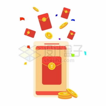 新年春节节假日电商促销红包雨2896143矢量图片免抠素材