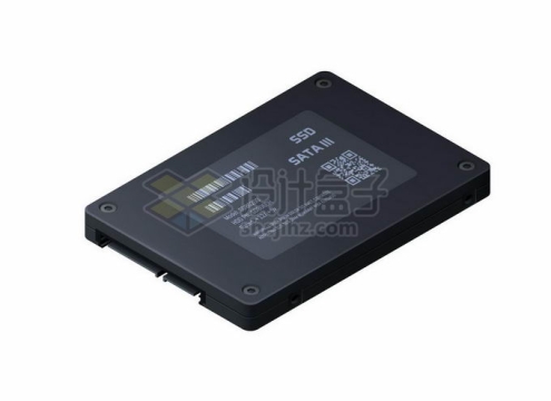 2.5英寸SSD固态硬盘电脑配件3418290矢量图片免抠素材