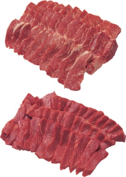 切片的雪花牛肉和普通牛肉723099png图片素材