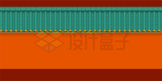 绿瓦红墙中国风背景图3612926矢量图片免抠素材下载
